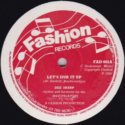 Dee Sharp : Let's Dub It Up (12")