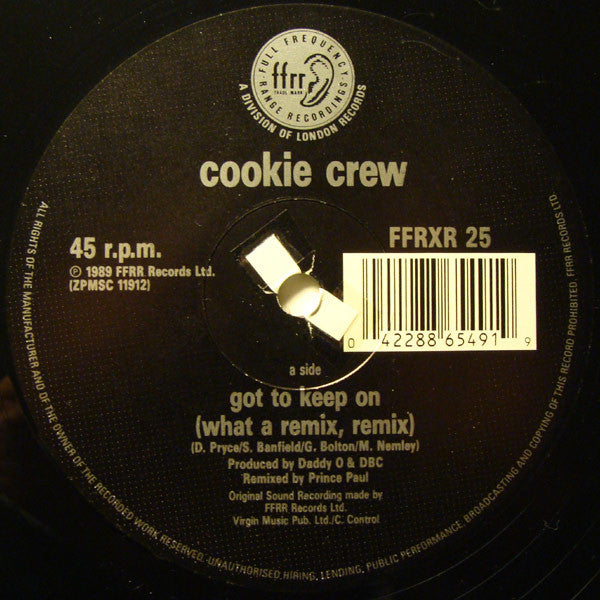 The Cookie Crew : Got To Keep On (Remix) (12")