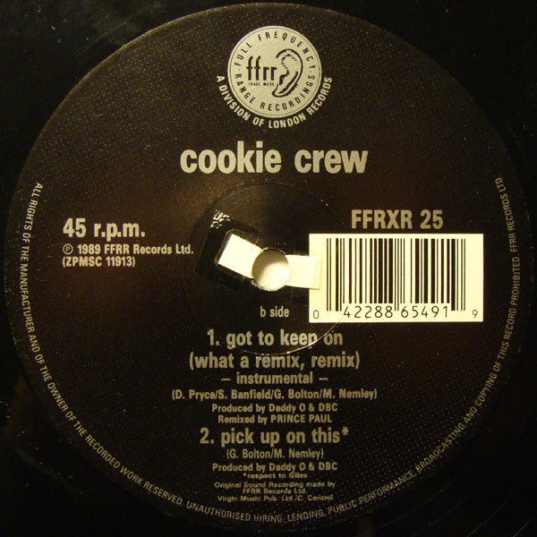 The Cookie Crew : Got To Keep On (Remix) (12")