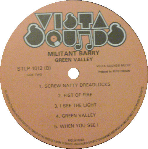 Militant Barry : Green Valley (LP, RE)