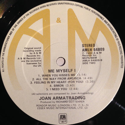 Joan Armatrading : Me Myself I (LP, Album)