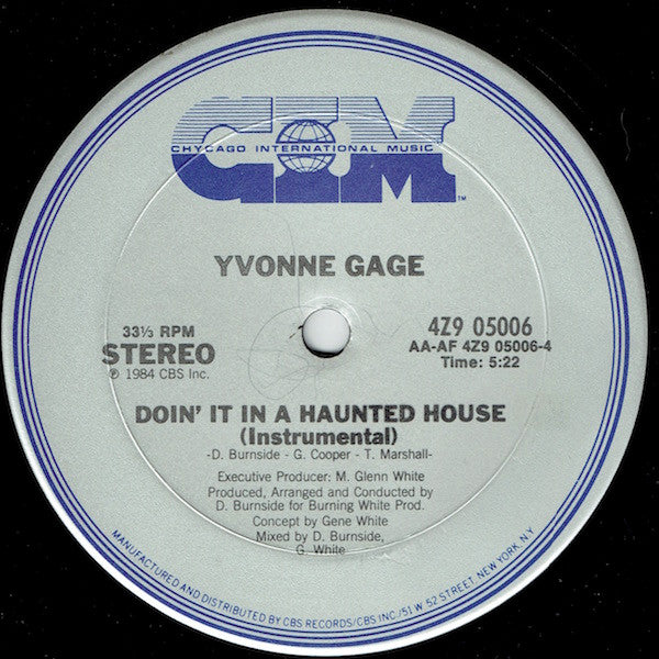 Yvonne Gage : Doin' It In A Haunted House (12")