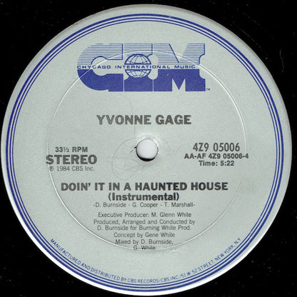 Yvonne Gage : Doin' It In A Haunted House (12")