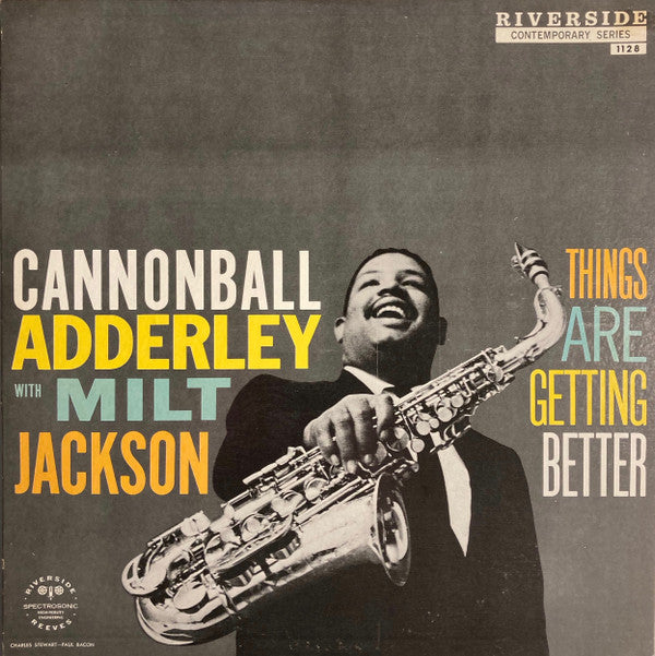 Cannonball Adderley with Milt Jackson : Things Are Getting Better (LP, Album, RE)