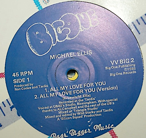 Michael Ellis : All My Love For You (12")