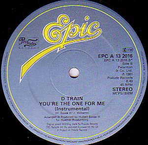 D-Train : You're The One For Me (12", Single)