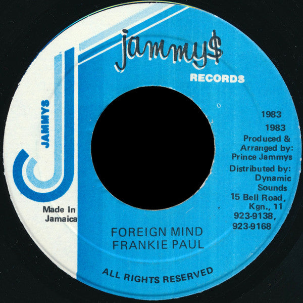 Frankie Paul : Foreign Mind (7")