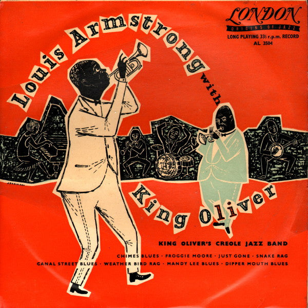 King Oliver's Creole Jazz Band : Louis Armstrong With King Oliver (10", Comp)