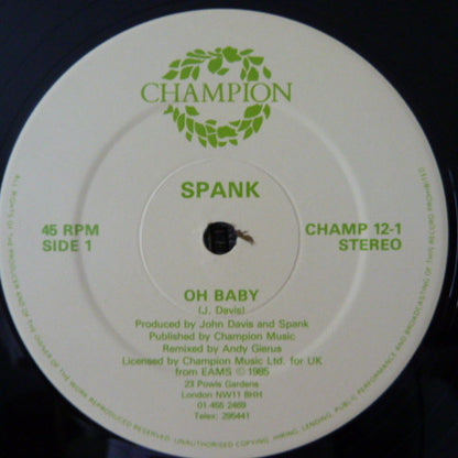 Spank (2) : Oh Baby (12")