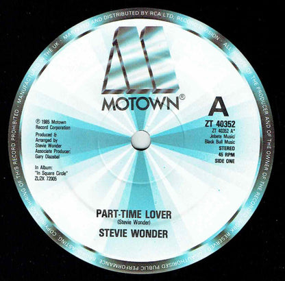 Stevie Wonder : Part-Time Lover (12")