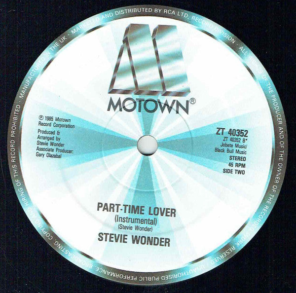 Stevie Wonder : Part-Time Lover (12")