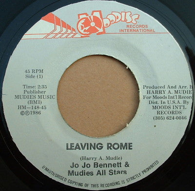 Jo Jo Bennett & Mudies All Stars : Leaving Rome / Rockers Paradise (7", RE)