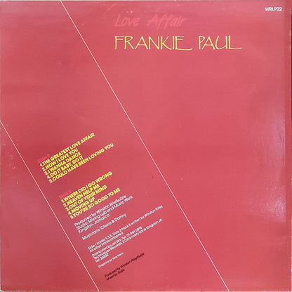 Frankie Paul : Love Affair (LP, Album)