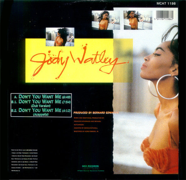 Jody Watley : Don't You Want Me (12")