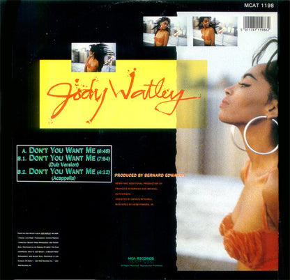 Jody Watley : Don't You Want Me (12")