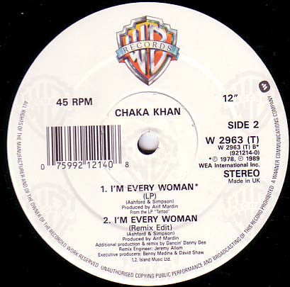 Chaka Khan : I'm Every Woman (Remix) (12")