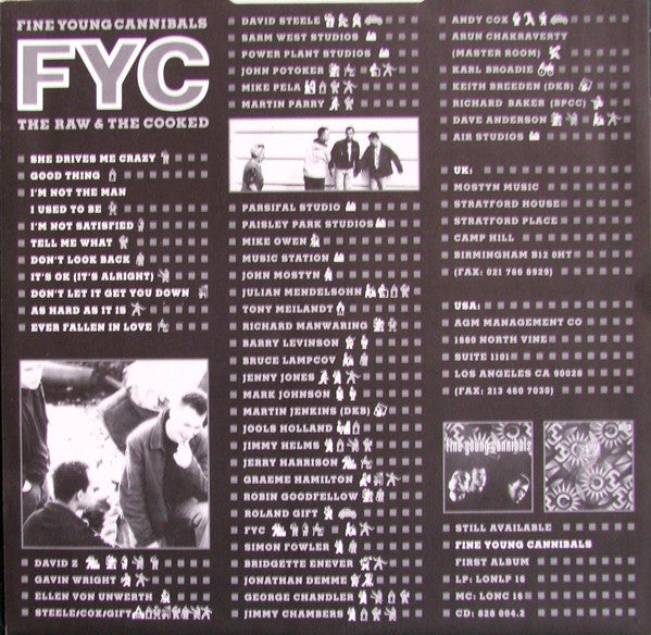 Fine Young Cannibals : The Raw & The Cooked (LP, Album)