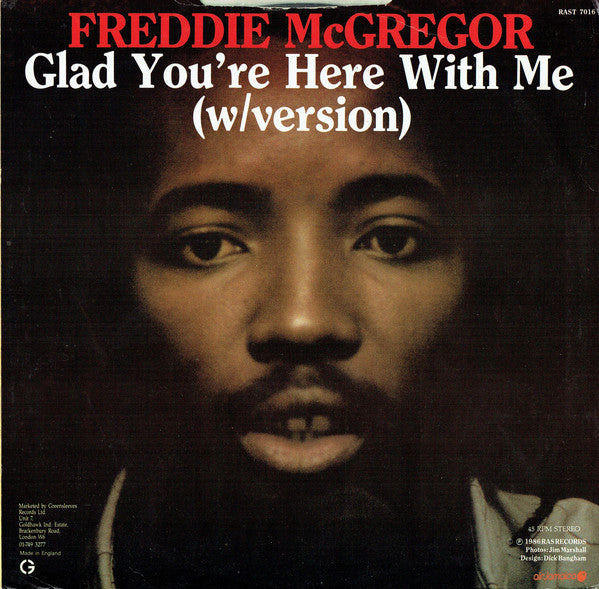 Freddie McGregor : Glad You're Here With Me (12")