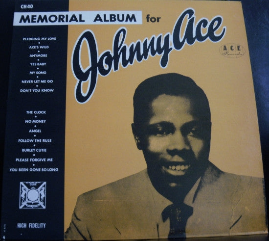 Johnny Ace : Memorial Album For Johnny Ace (LP, Comp, Mono, RE)