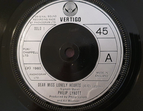 Phil Lynott : Dear Miss Lonely Hearts (7", Single)