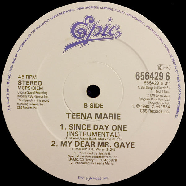 Teena Marie : Since Day One (12")