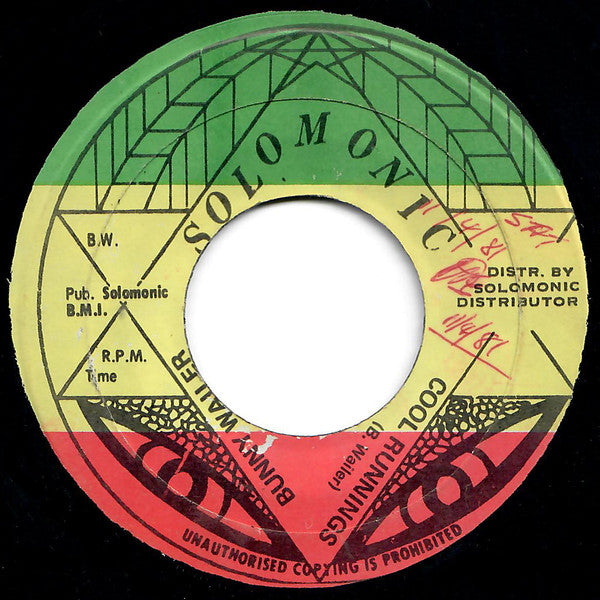 Bunny Wailer : Cool Runnings (7")