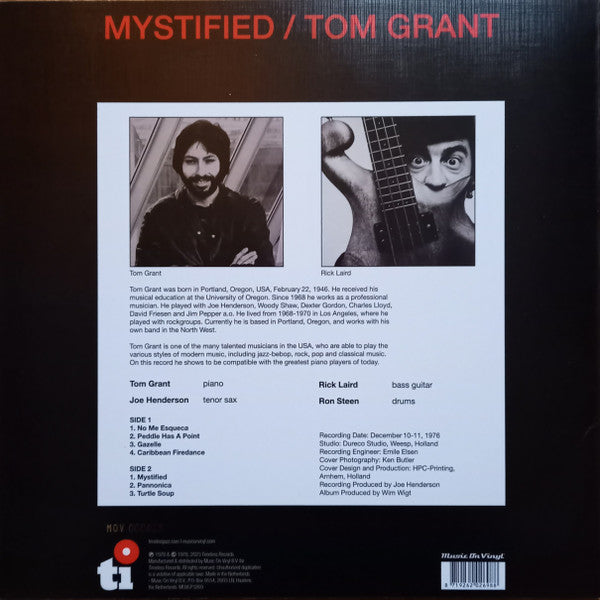 Tom Grant (2) : Mystified (LP, Ltd, RE, Whi)