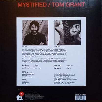 Tom Grant (2) : Mystified (LP, Ltd, RE, Whi)