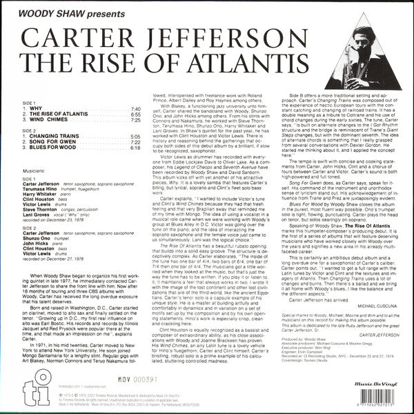 Carter Jefferson : The Rise Of Atlantis (LP, Album, Ltd, Num, RE, Gre)