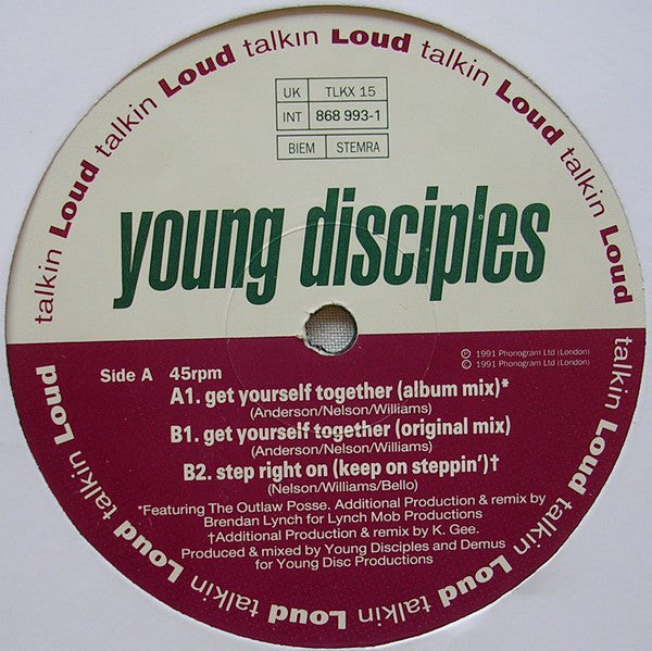 Young Disciples : Get Yourself Together (12", Single)