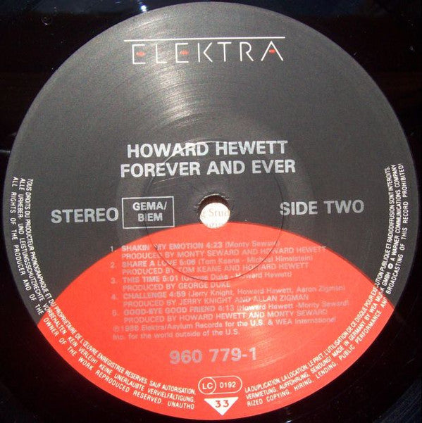 Howard Hewett : Forever And Ever (LP, Album)