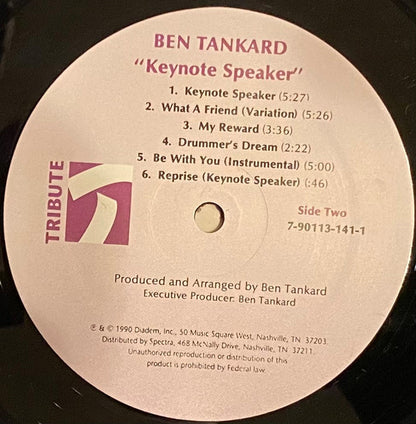 Ben Tankard : Keynote Speaker (LP, Album)