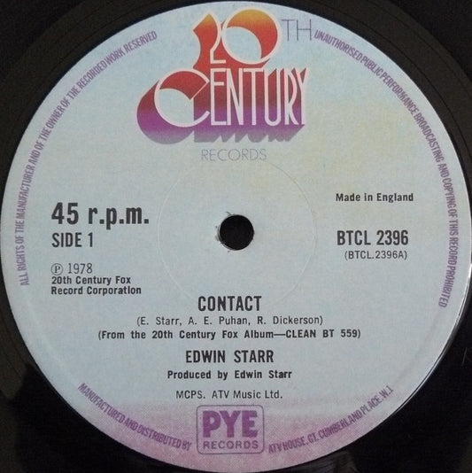 Edwin Starr : Contact / Working Song (12", Ltd, Red)