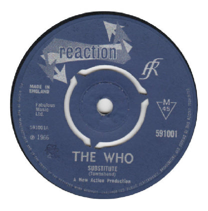 The Who : Substitute / Instant Party (7", Single, Mono, RP, 3-p)