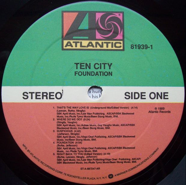 Ten City : Foundation (LP, Album, All)