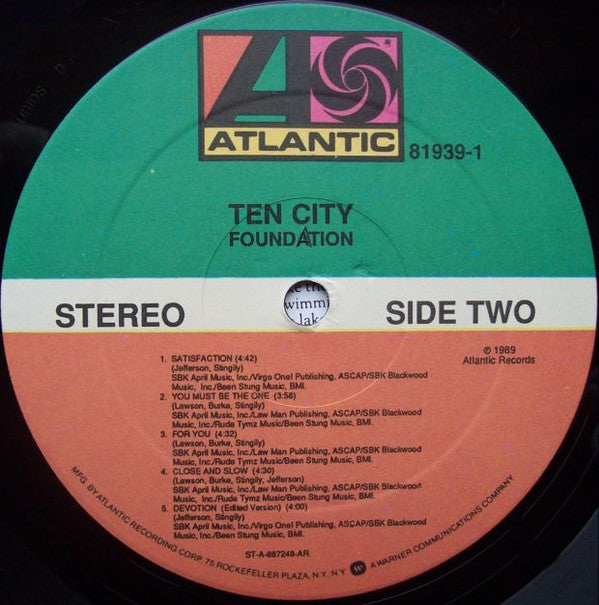 Ten City : Foundation (LP, Album, All)