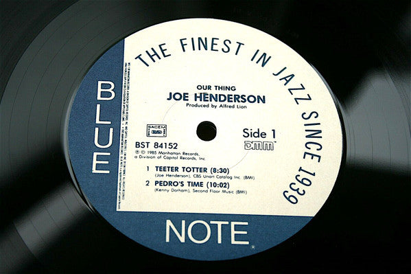 Joe Henderson : Our Thing (LP, Album, RE, DMM)