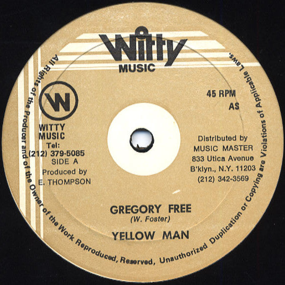 Yellowman : Gregory Free (12")