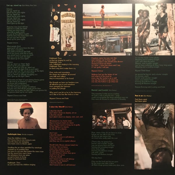 Bob Marley & The Wailers : Burnin' (LP, Album, RE, RM, Gat)