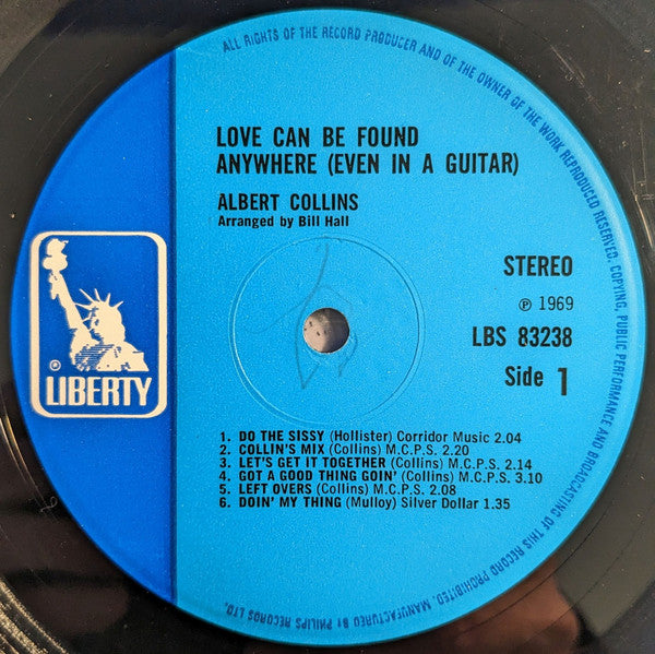 Albert Collins : Love Can Be Found Anywhere (Even In A Guitar) (LP, Album)