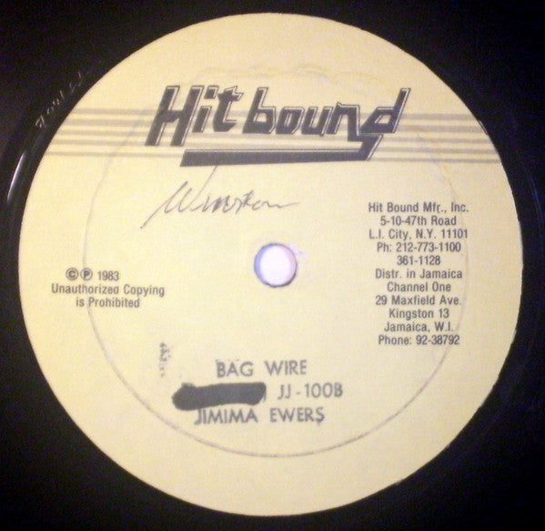 Little John / Jimima Ewers : Give Me Your Love / Bag Wire (10")