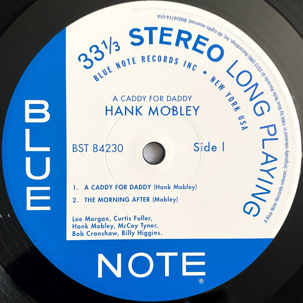 Hank Mobley : A Caddy For Daddy (LP, Album, RE, 180)