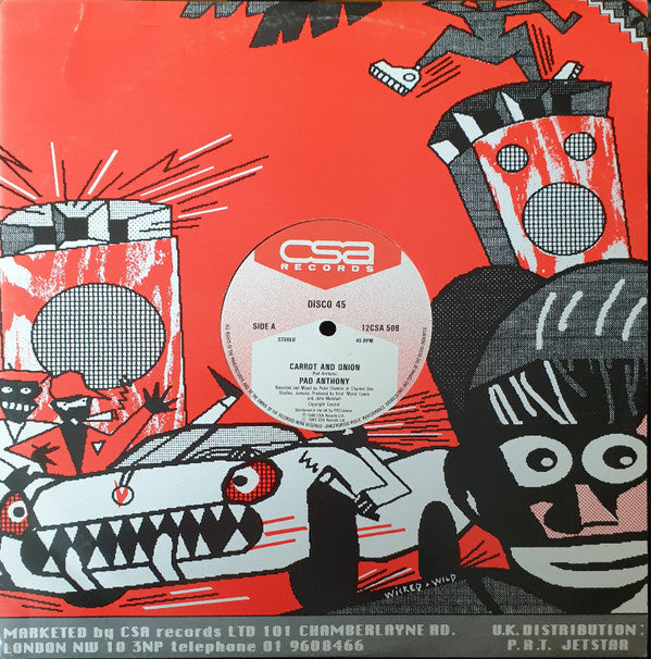 Pad Anthony / King Everald : Carrot And Onion / Ebony Eyes (12")