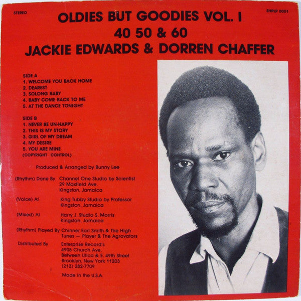 Jackie Edwards & Doreen Shaffer : Oldies But Goodies Vol.1 - 40, 50, & 60 (LP, Album)