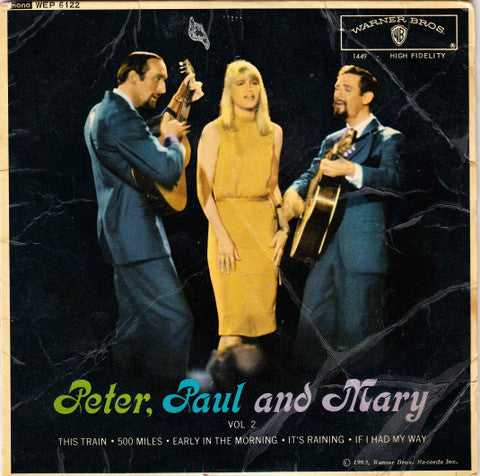 Peter, Paul & Mary : Vol 2 (7", EP, Mono)