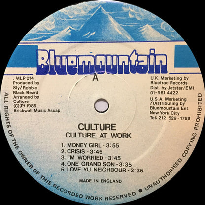 Culture : Culture At Work (LP, Album)