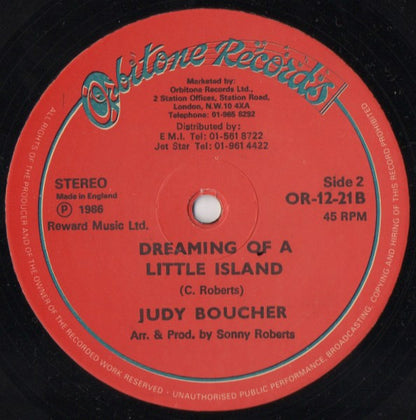 Judy Boucher : Can't Be With You Tonight (12", Single, Red)