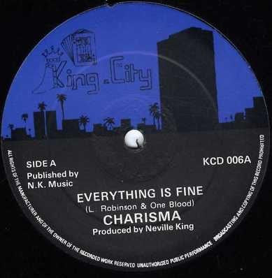 Charisma (14) / One Blood : Everything Is Fine (12")