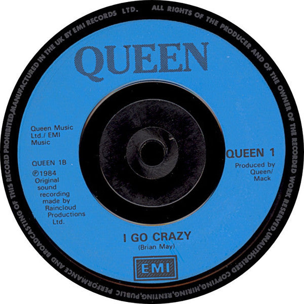 Queen : Radio Ga Ga (7", Single, Blu)