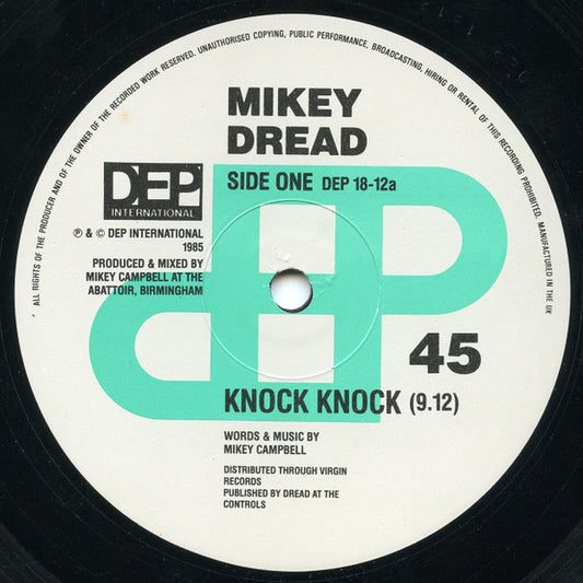 Mikey Dread : Knock Knock (12")